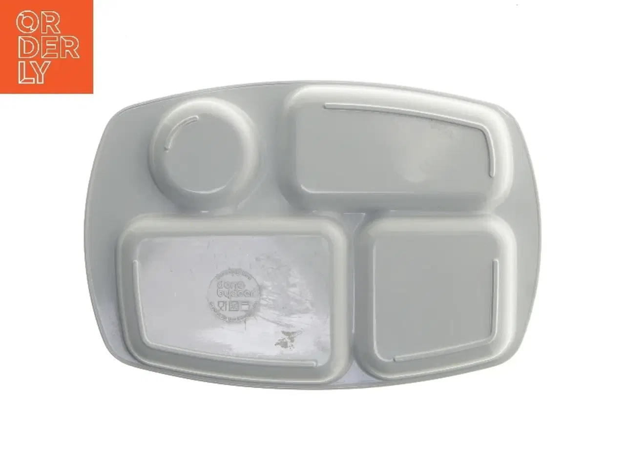 Billede 2 - Børnetallerken med rumopdeling fra Done By Deer (str. 28,5x19,5 cm)