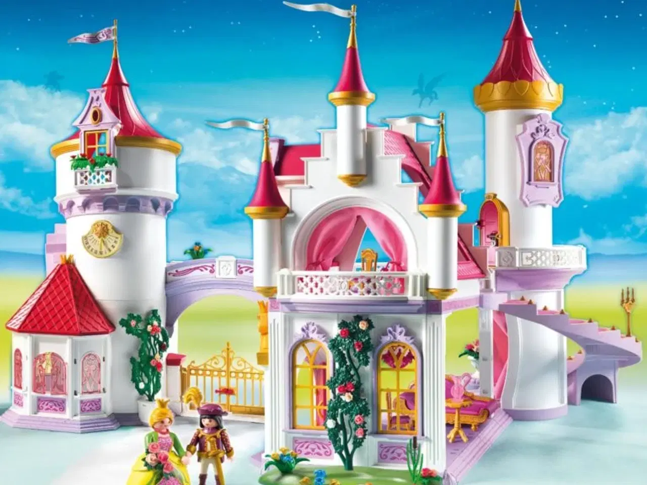 Billede 4 - Playmobil prinsesseslot med meget tilbehør