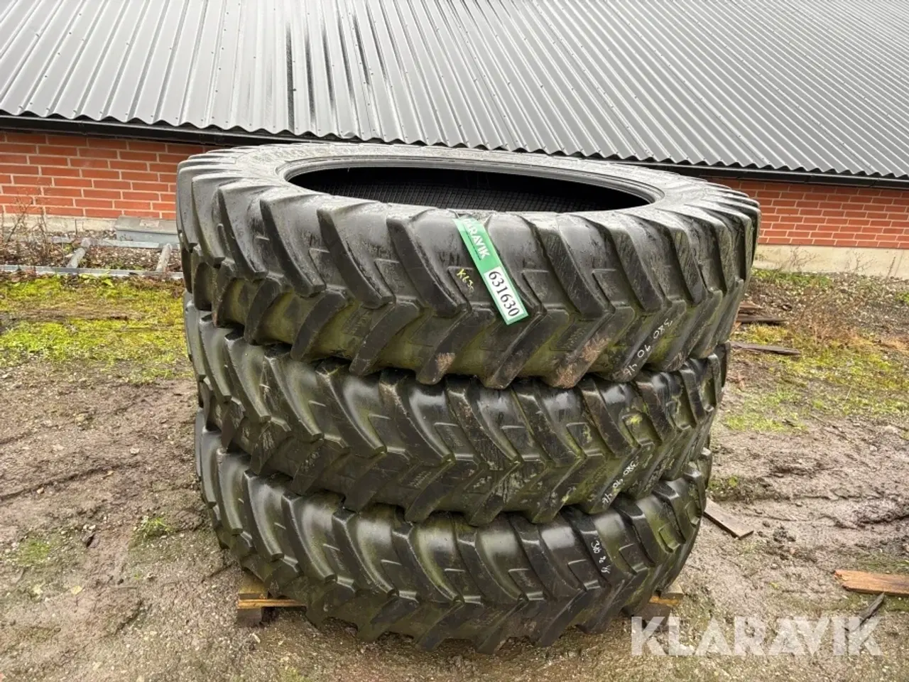 Billede 2 - Landbrugsdæk Michelin 380/90R46 Agribib - 3 styk