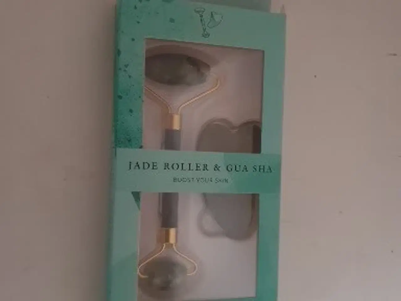 Billede 1 - Jade ansigtsrulle og Gua Sha sten