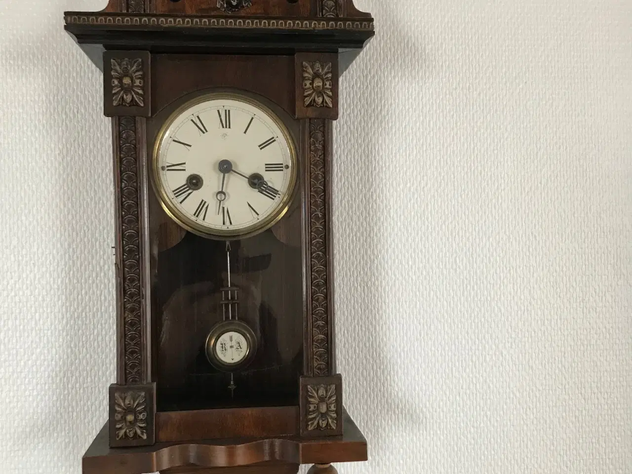 Billede 1 - Antik Junghans vægur (h: 60 cm. b:21 cm.)