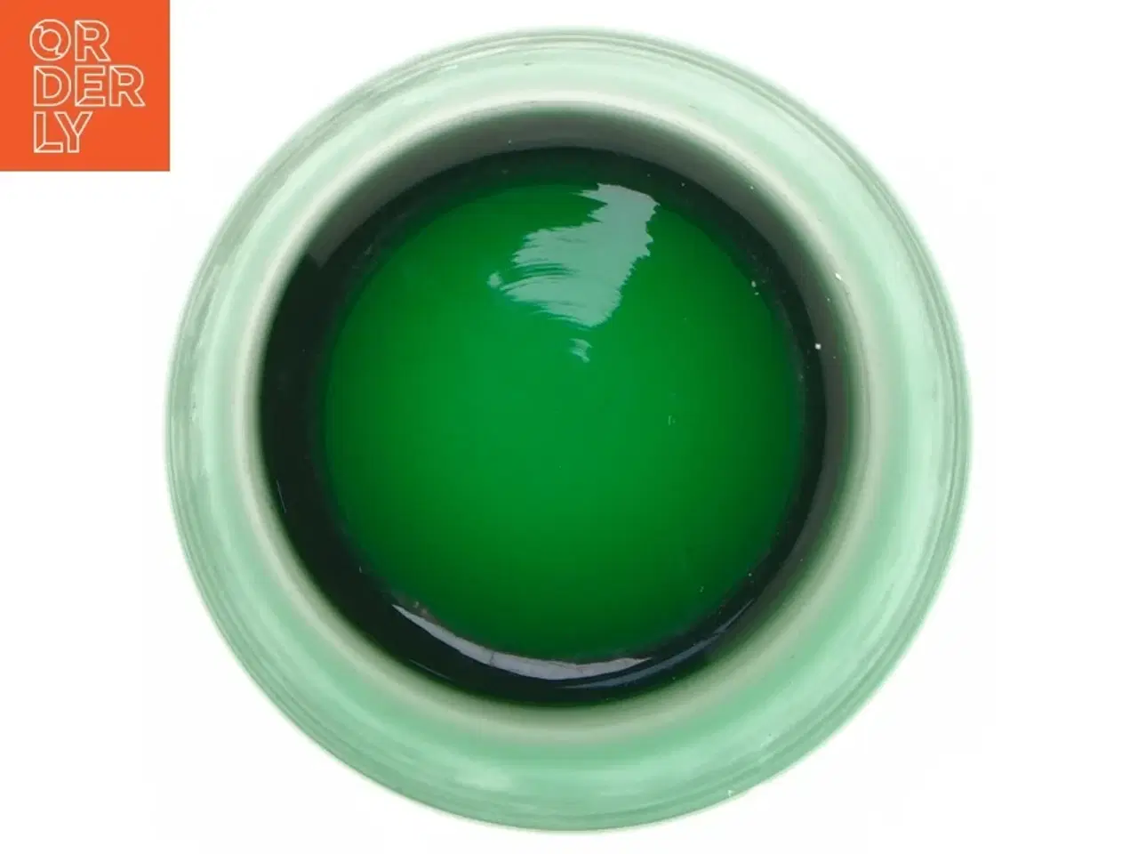 Billede 2 - Grøn skål (str. Ø. 13 cm. længde. 7,5 cm)