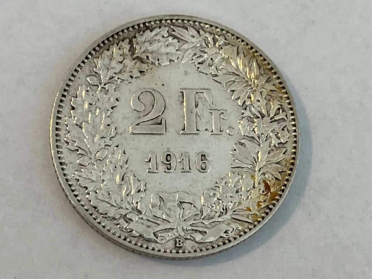 Billede 1 - 2 Francs Switzerland 1916 - Cleaned