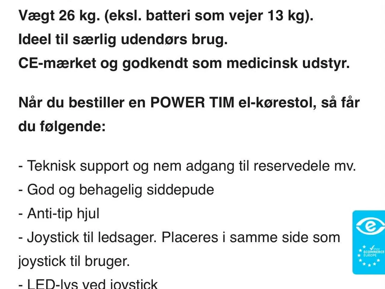 Billede 5 - El kørestol, ny