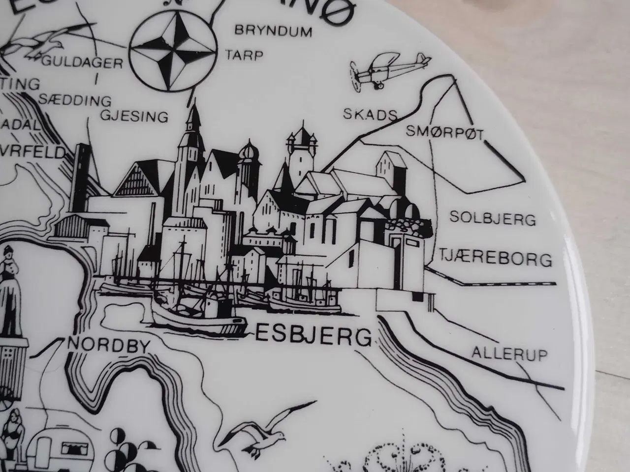 Billede 4 - Mindeplatte. Esbjerg Fanø området