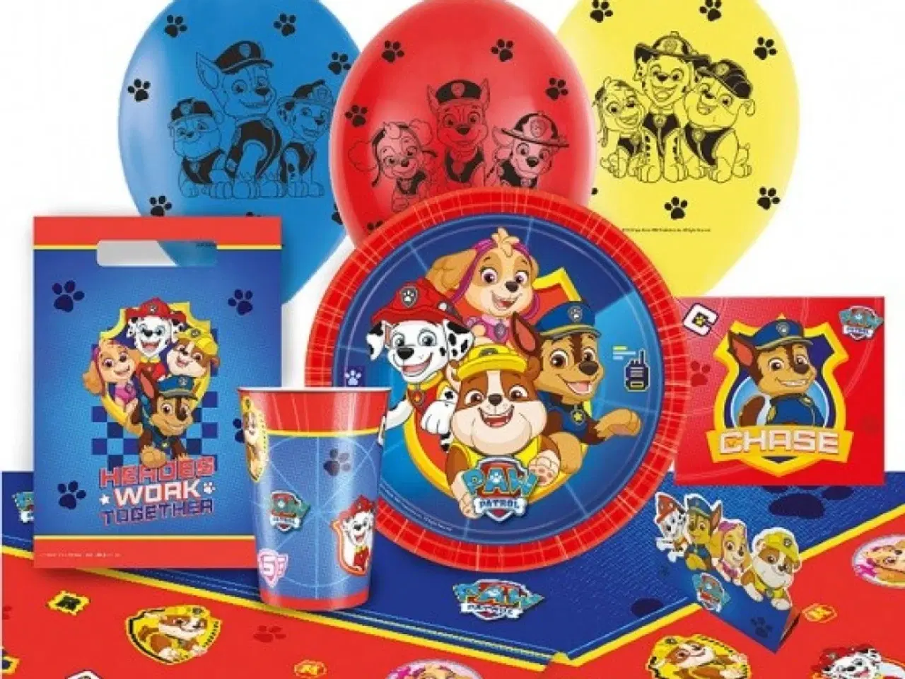 Billede 2 - Paw Patrol /Gurli girs festsæt med 56 dele