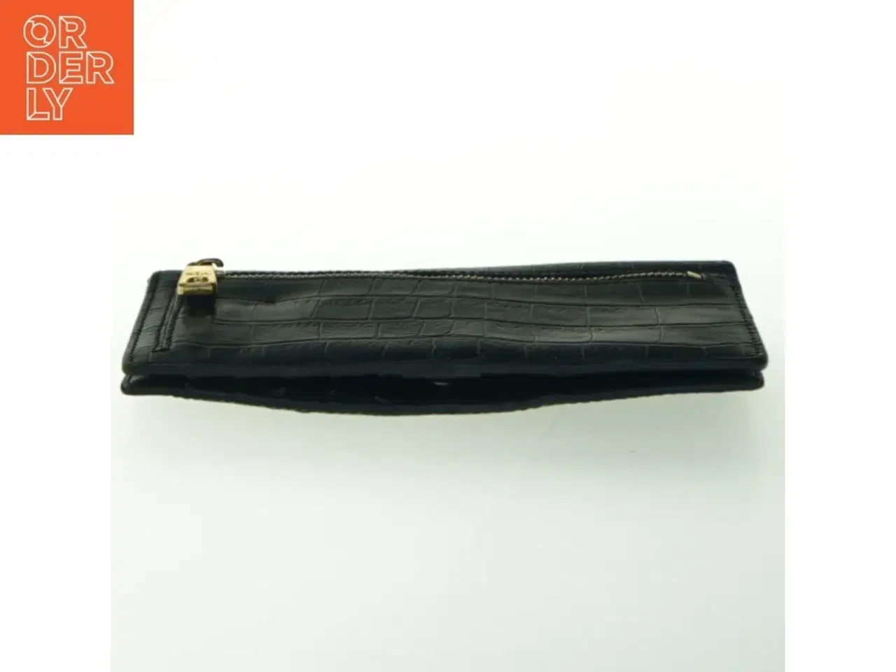 Billede 5 - Sort krokodillemønstret pung fra Lauren Ralph Lauren (str. 17,5 x. 9,5 cm)