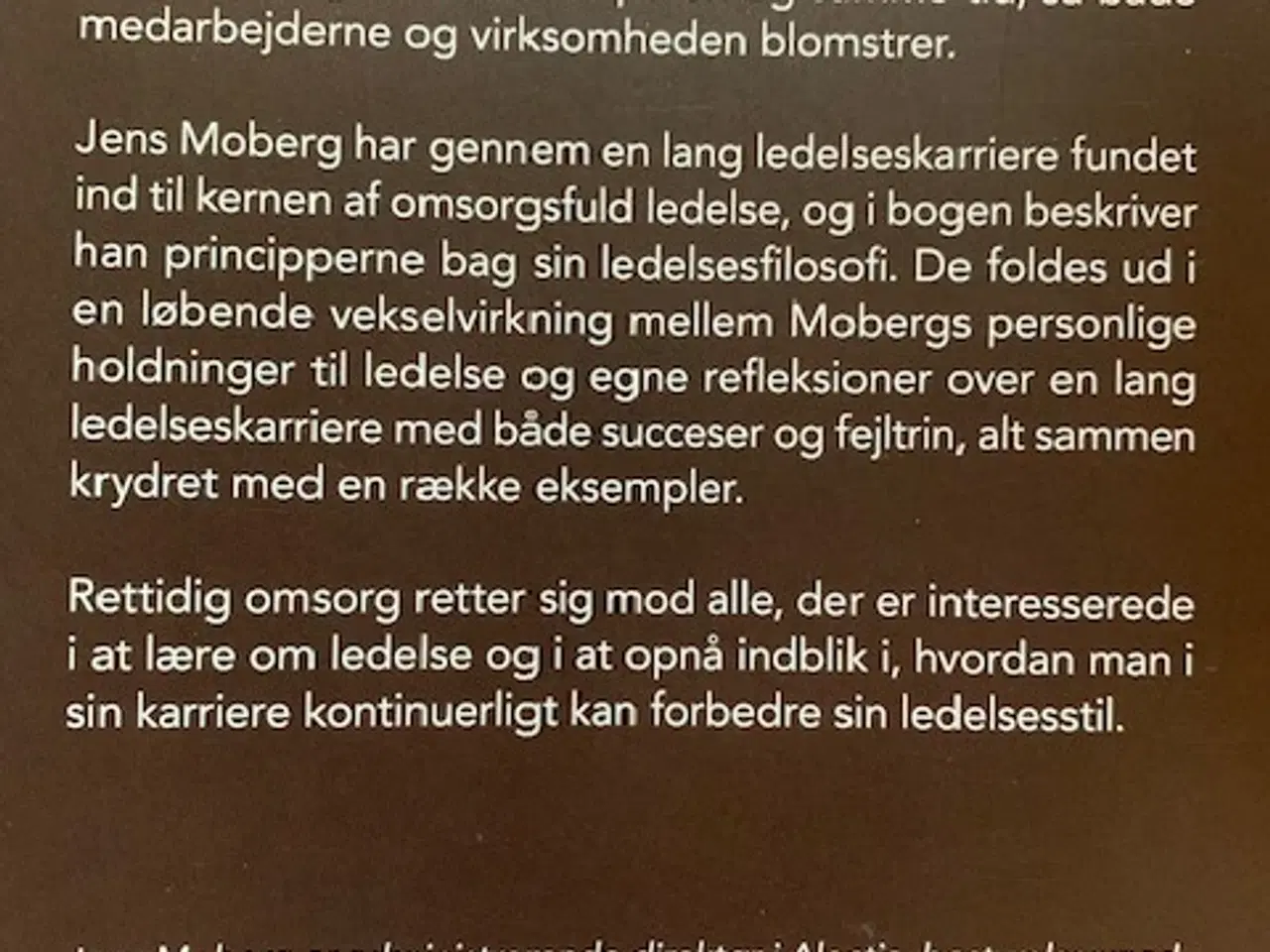 Billede 3 - Rettidig omsorg Jens Moberg organisation - ledelse