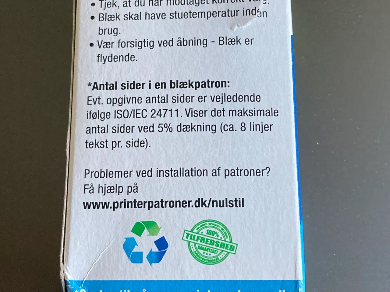 Billede 10 - Printerpatroner; 2 stk - farve hhv sort blæk