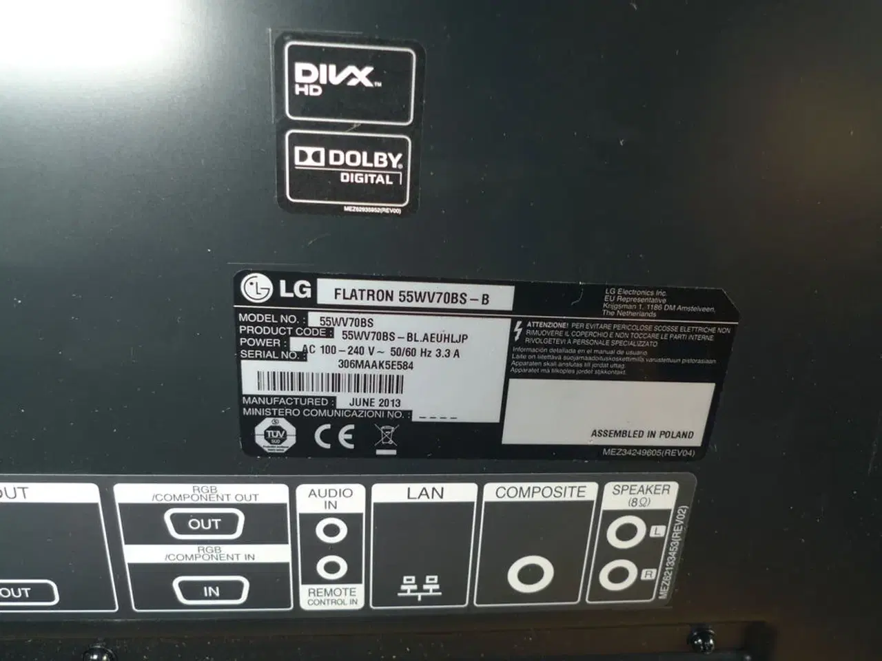 Billede 5 - Prof. Monitor 55" LG, HDMI, DVI m.m.