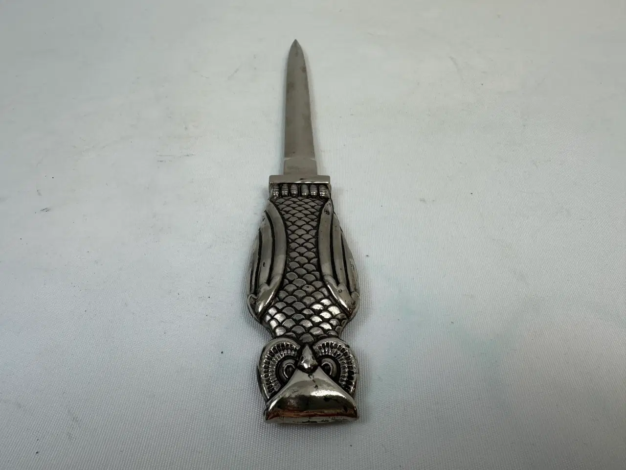 Billede 10 - Vintage brevåbner / brevkniv i stål m. ugle
