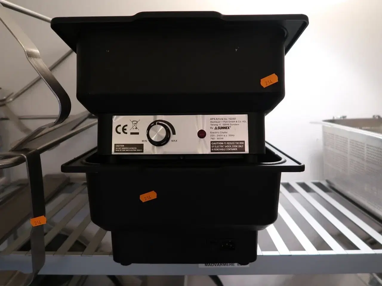 Billede 2 - 2 stk. elektriske varmefade SUNNEX Electric Chafer