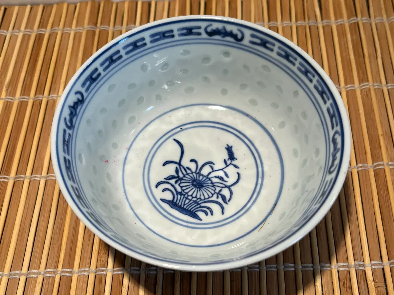 Billede 3 - Vintage kinesisk porcelæn skål blå og grå