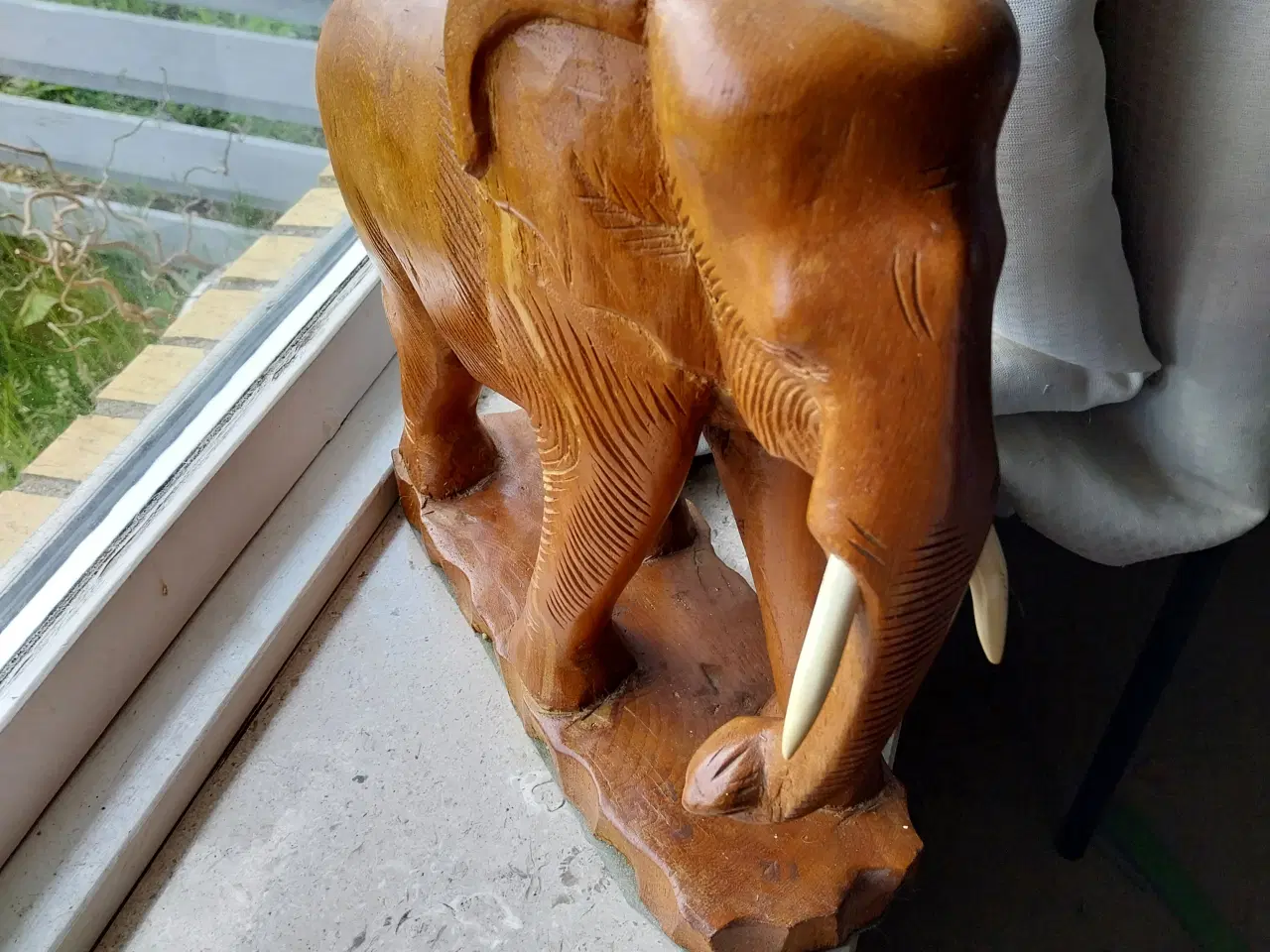 Billede 1 - Træ elefant