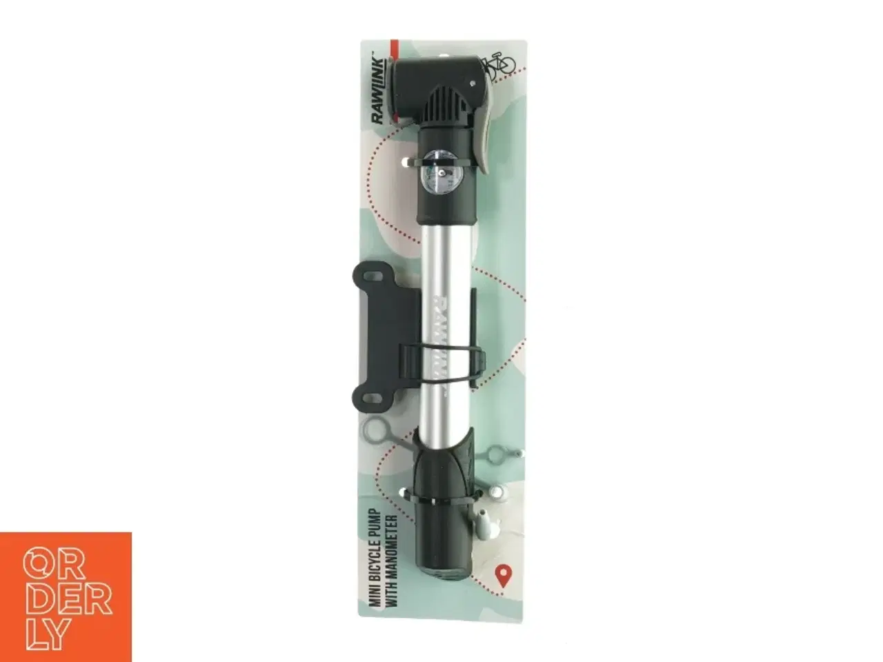 Billede 1 - Minist cykelpumpe med manometer fra Rawlink (str. 28 cm)