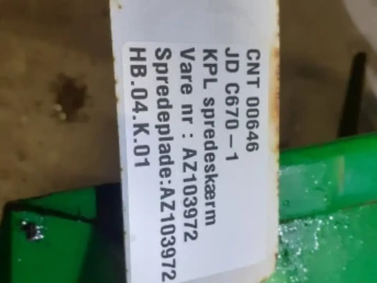 Billede 3 - John Deere C670 Spredeskærm AZ104596