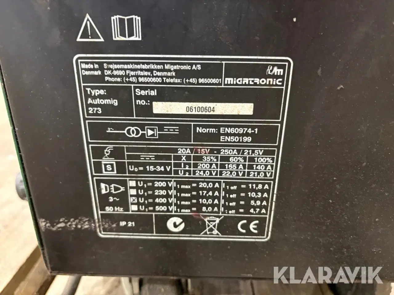 Billede 5 - Svejsemaskine Migatronic Automig 273