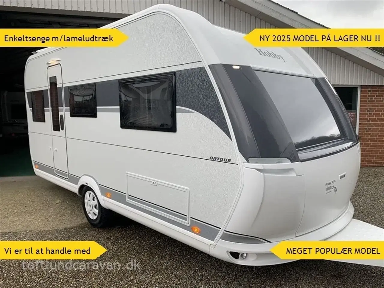 Billede 1 - 2025 - Hobby On Tour 460 DL aut. HOBBY forhandler. NY 2025 ENKELTSENGE m/lameludtræk. NU PÅ LAGER klar til omgående levering.