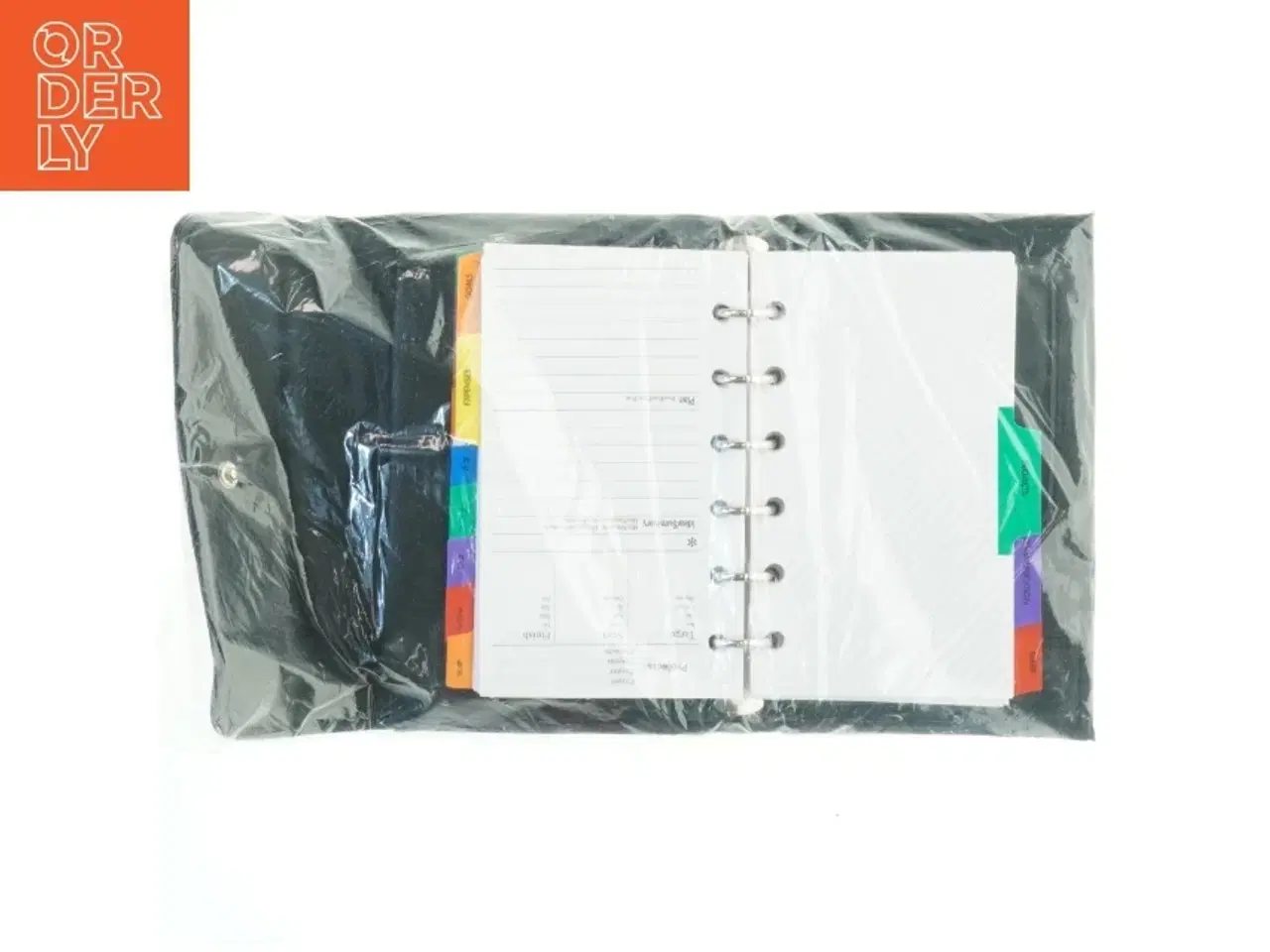 Billede 1 - Sort ringbind med inddelingsblade (str. 28 cm)
