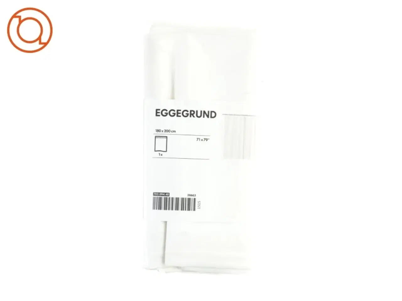 Billede 1 - Badeforhæng, eggegrund fra IKEA (str. 180 x 200 cm)