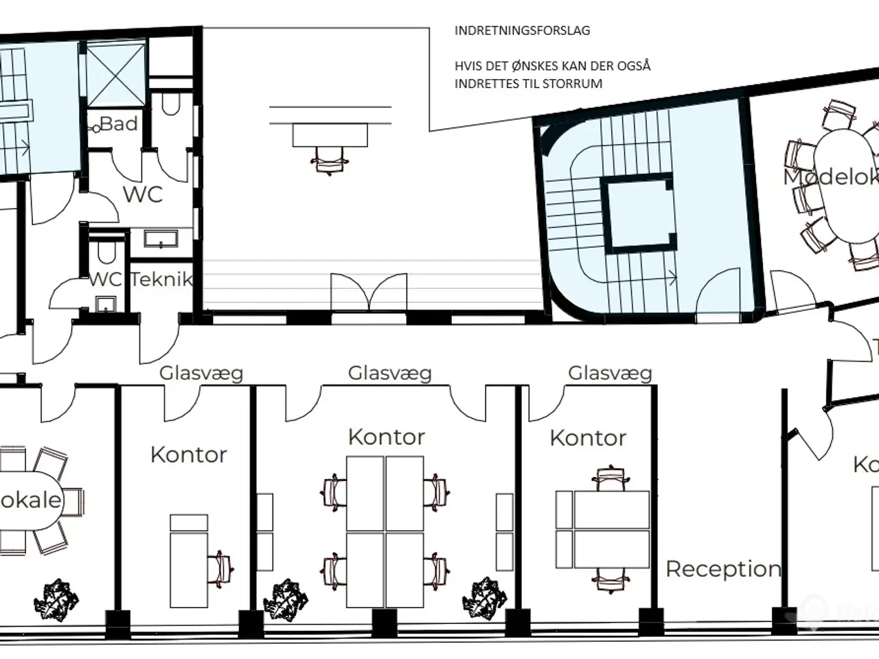 Billede 3 - Moderne kontorlejemål med muligheder