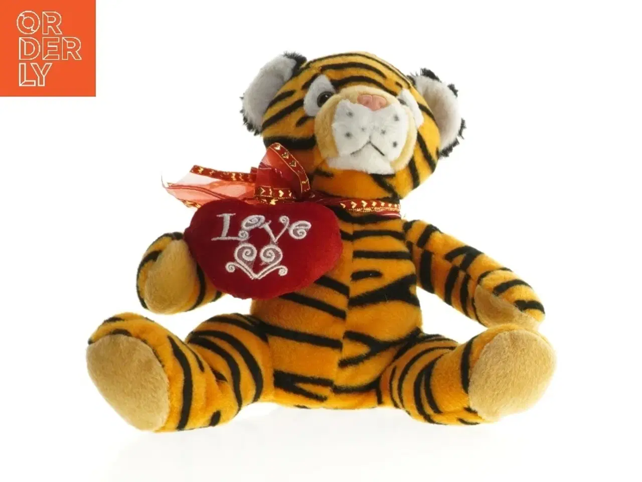 Billede 1 - Tigerbamse med hjerte (str. 30x25 cm)
