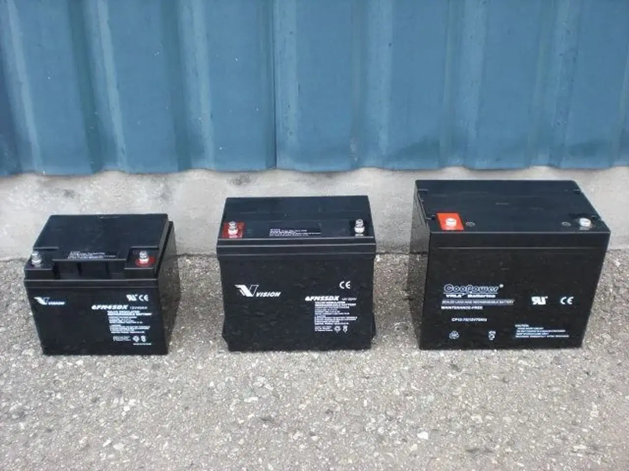 Billede 1 - Brugte batterier 75 amp