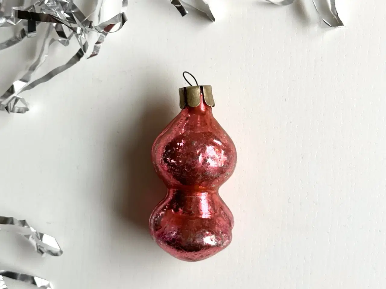 Billede 4 - Vintage ornament, rosa snepige