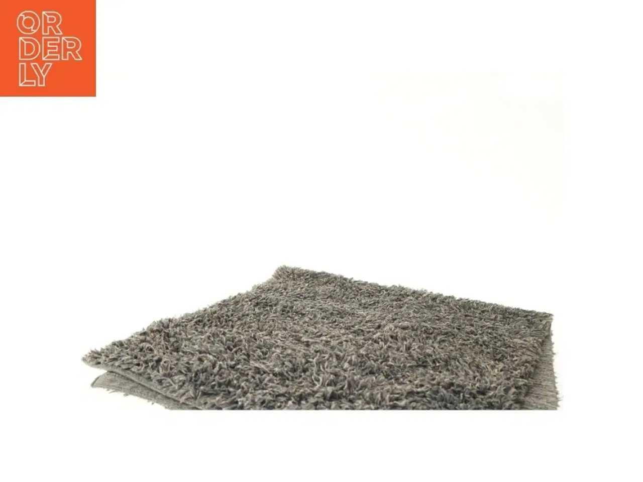 Billede 2 - Rektangel gråt kludetæppe (str. 137x65 cm)