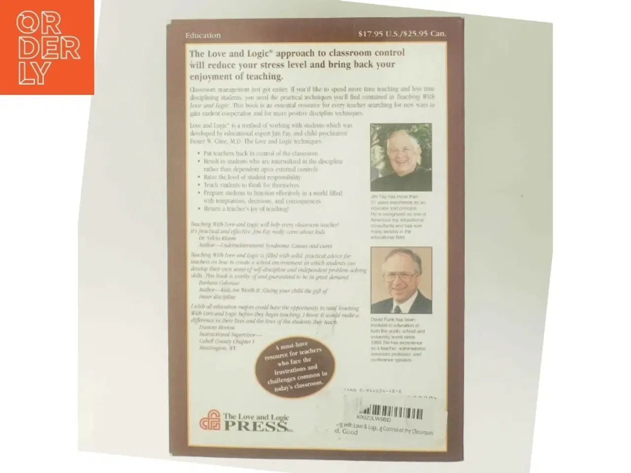 Billede 3 - Teaching With Love & Logic af Jim Fay (Bog)