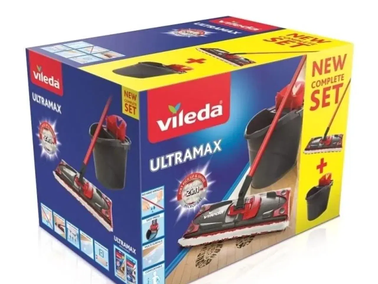 Billede 4 - Gulvmoppe med spand – Vileda Ultramax Box