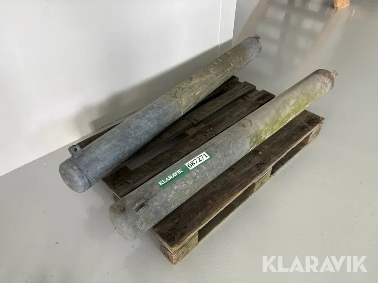 Billede 1 - Galvaniserede stolper 2 styk