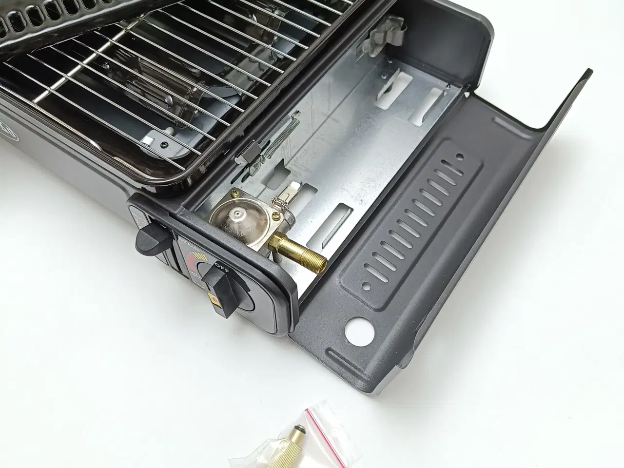 Billede 8 - NY! 2,2kW Gasgrill + 8 Dåser med gas + Regulator