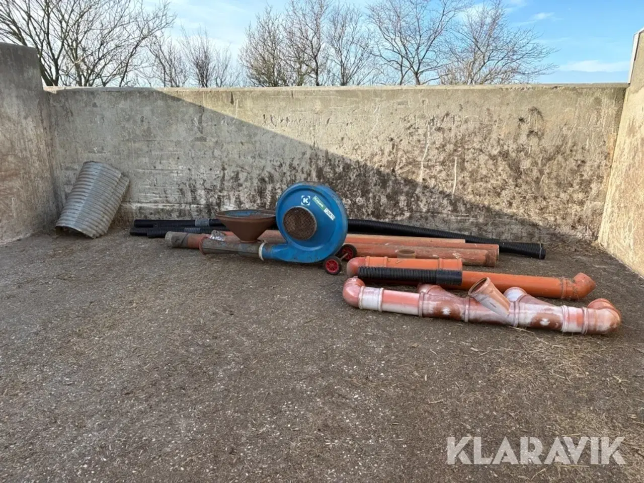 Billede 2 - Kornlufter Kongskilde - inklusiv diverse rør