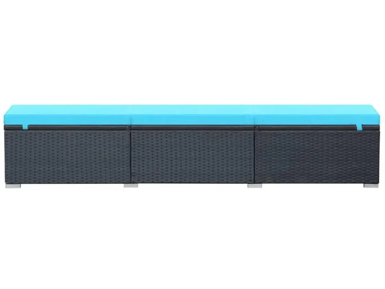 Billede 4 - Liggestol med hynde polyrattan sort