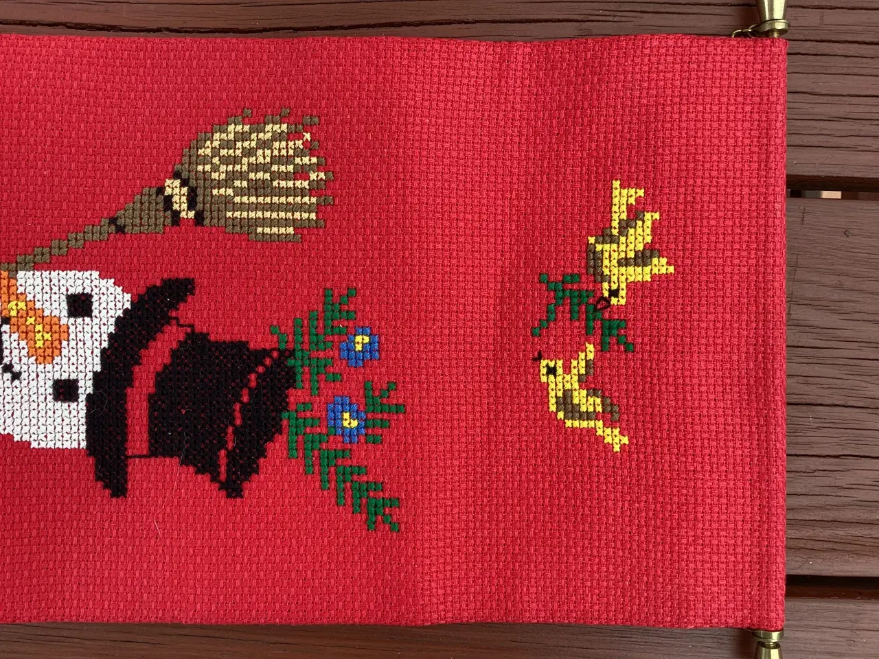 Billede 8 - Klokkestreng- broderi med jule/vinter motiv