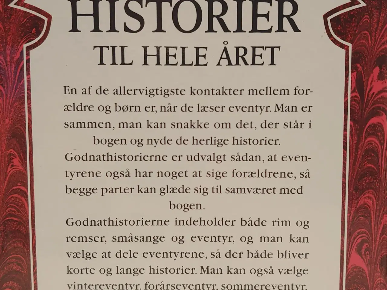 Billede 2 - Godnathistorier til hele året. Udg. Sesam 1995