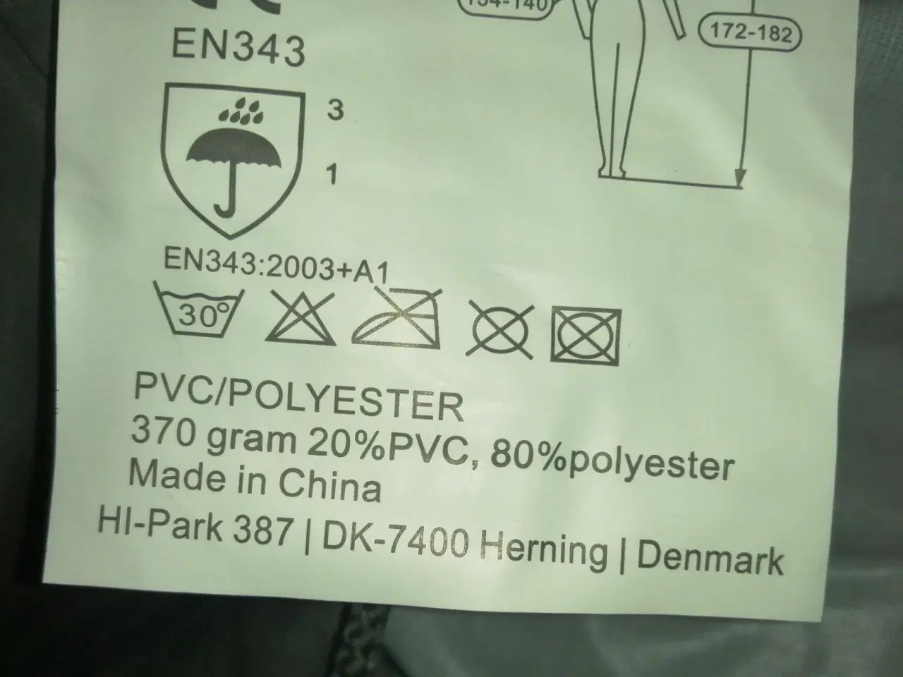 Billede 4 - NY Ocean Regnjakke, vandtæt PVC/Polyester Grøn, XL