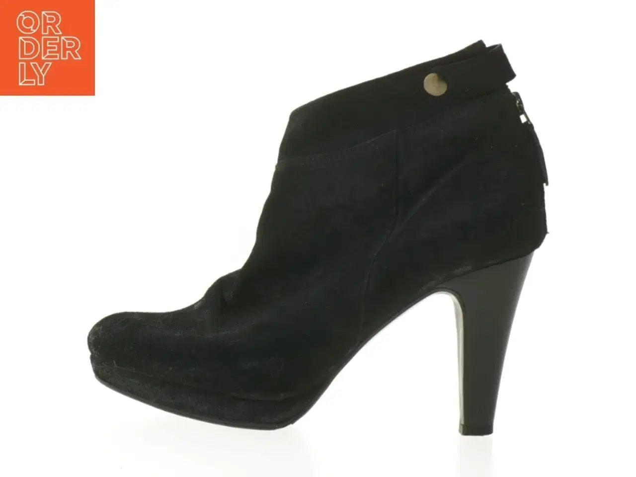 Billede 1 - Sort ankelstøvle med hæle fra Billi Bi (str. 38 )