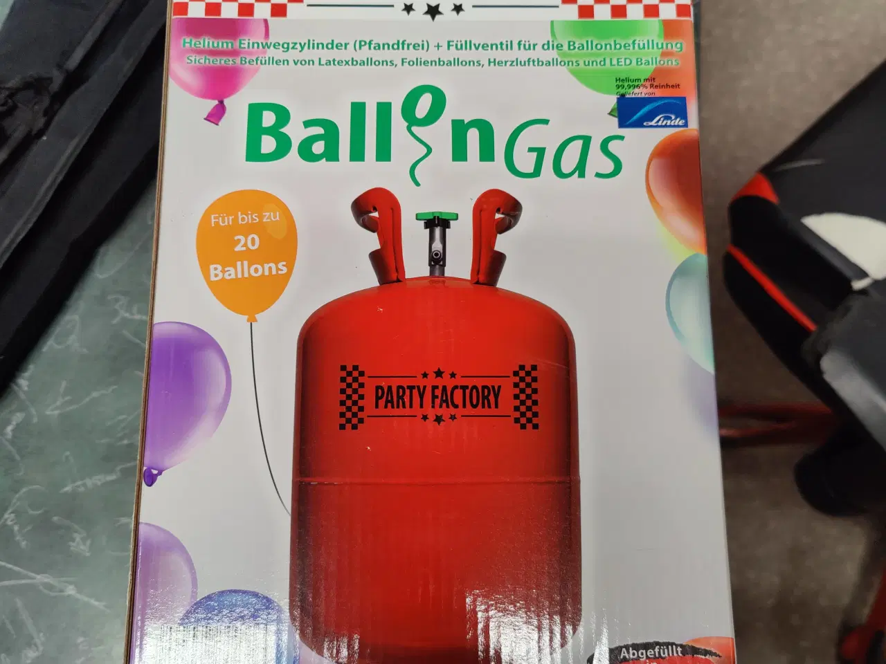 Billede 1 - Ballon gas