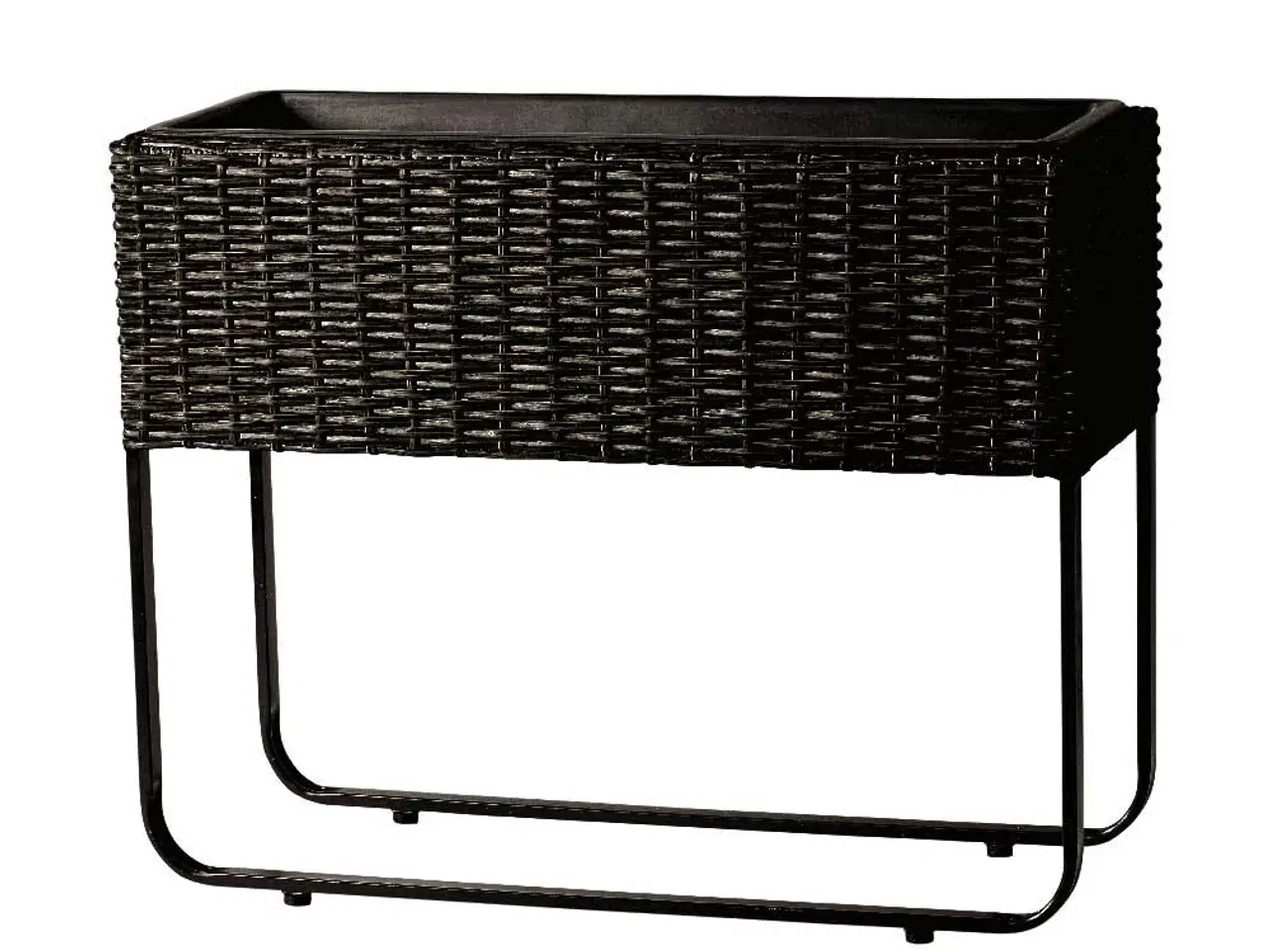 Billede 2 - DACORE Plantekasse m. ben polyrattan flet 60x20x50