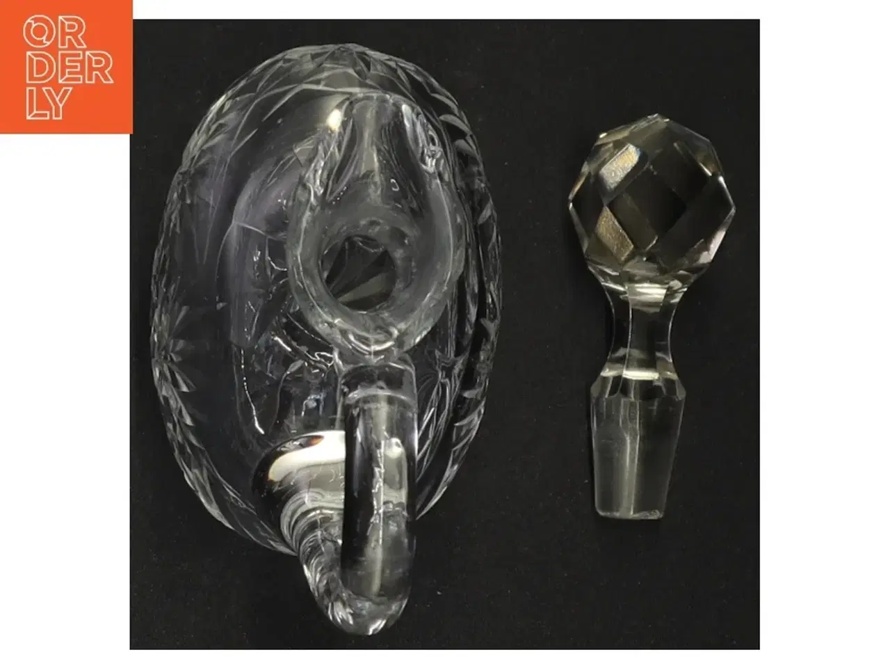 Billede 4 - Karaffel Krystal karaffel med glas prop (str. 15 x 9 cm)