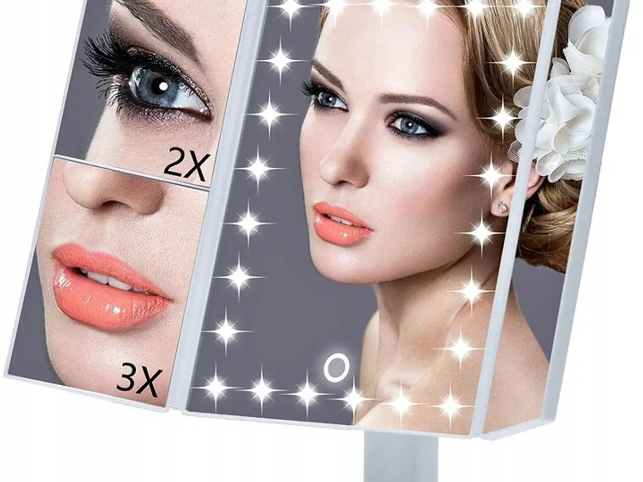 Billede 1 - NY! Hollywood Makeup Spejl med 22 LED