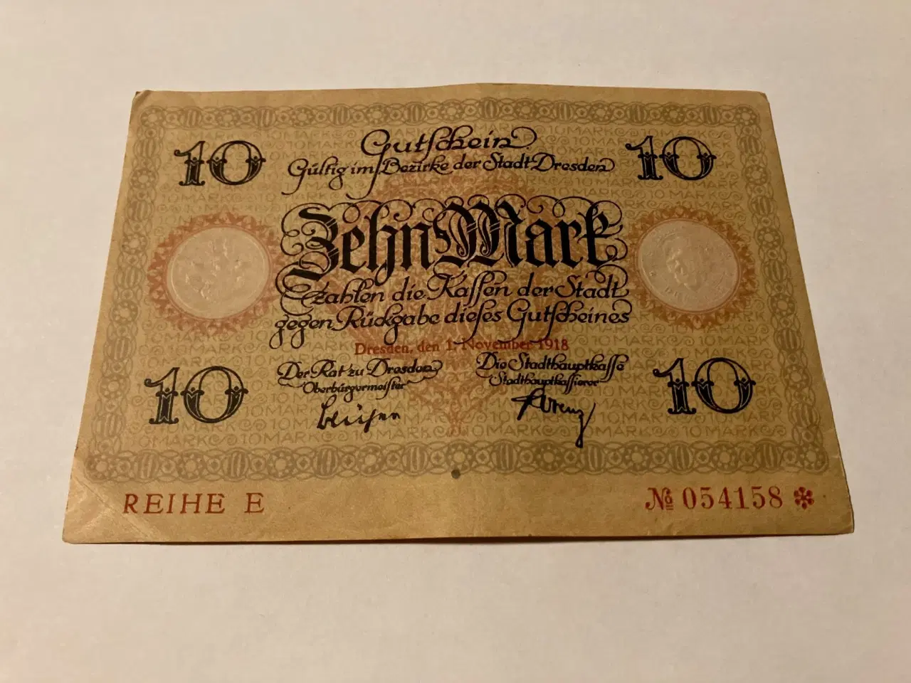 Billede 1 - 10 Mark Dresden 1918 Germany