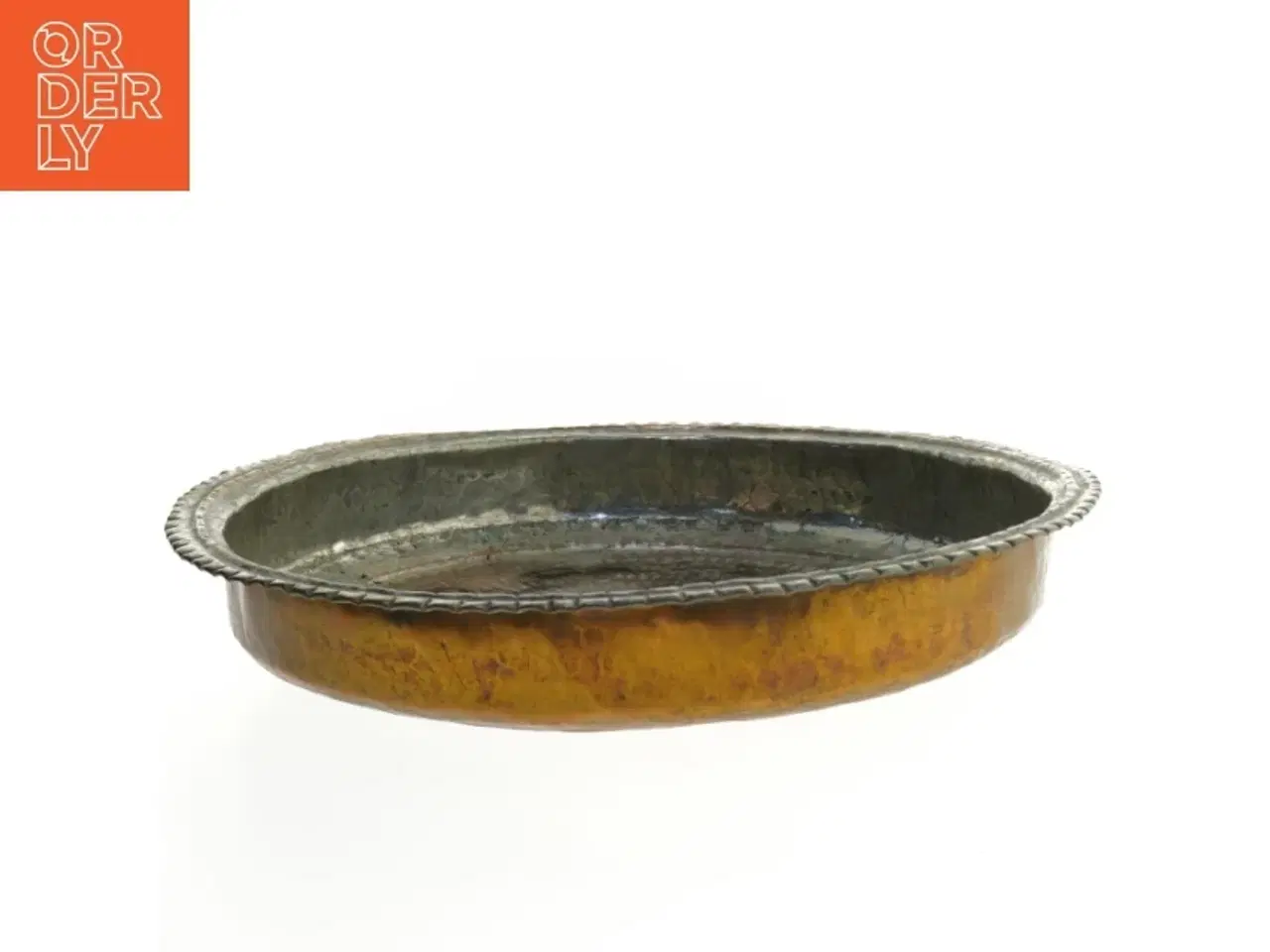 Billede 2 - Dekorativ bakke i kobber (str. Ø 36,5 cm)