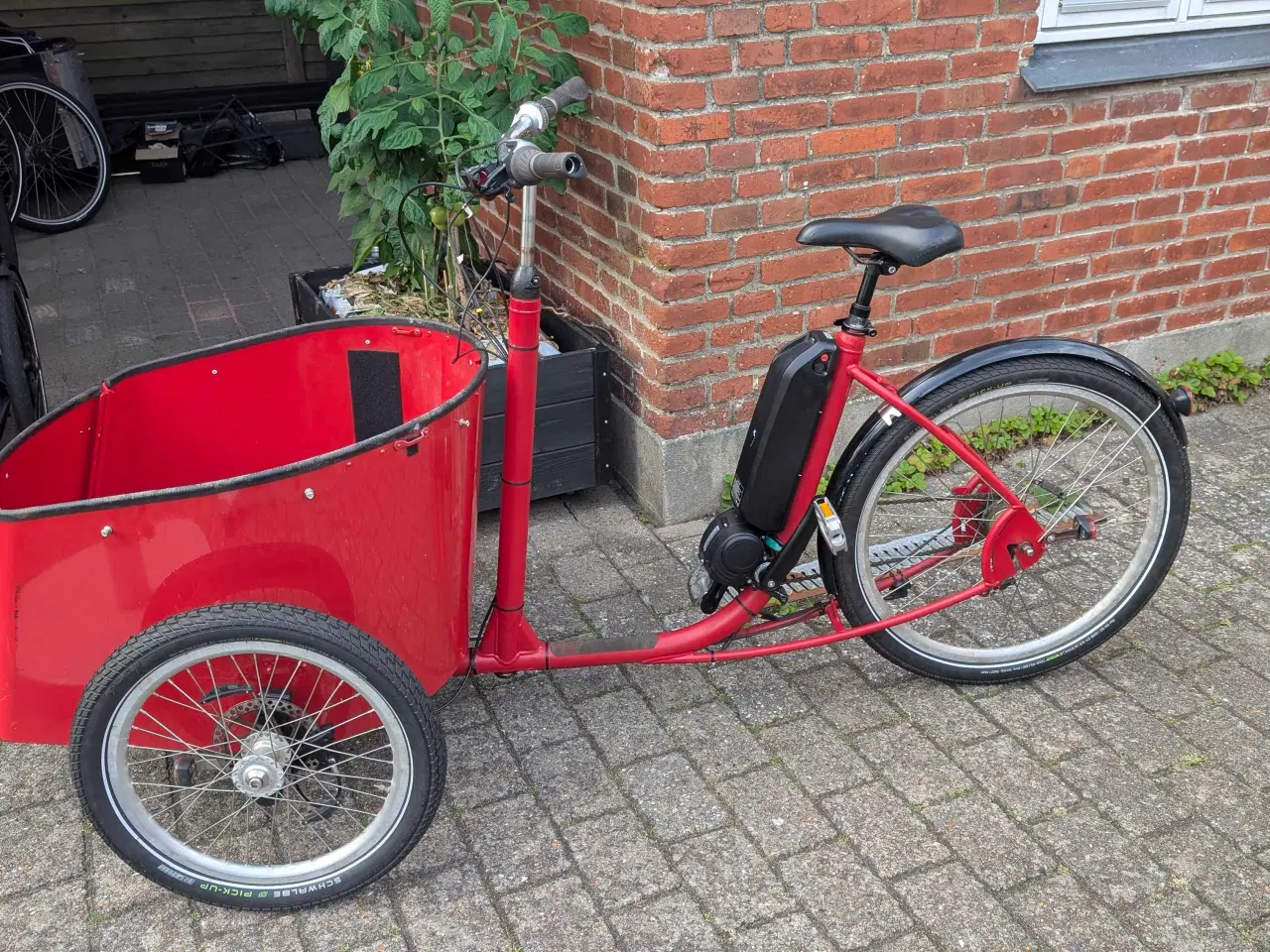 Billede 9 - El-ladcykel med låge og kalesje
