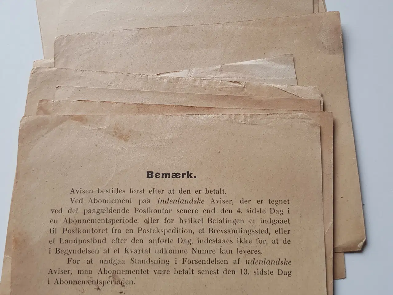 Billede 5 - Kvitteringer 1918 - 1920 15 stk