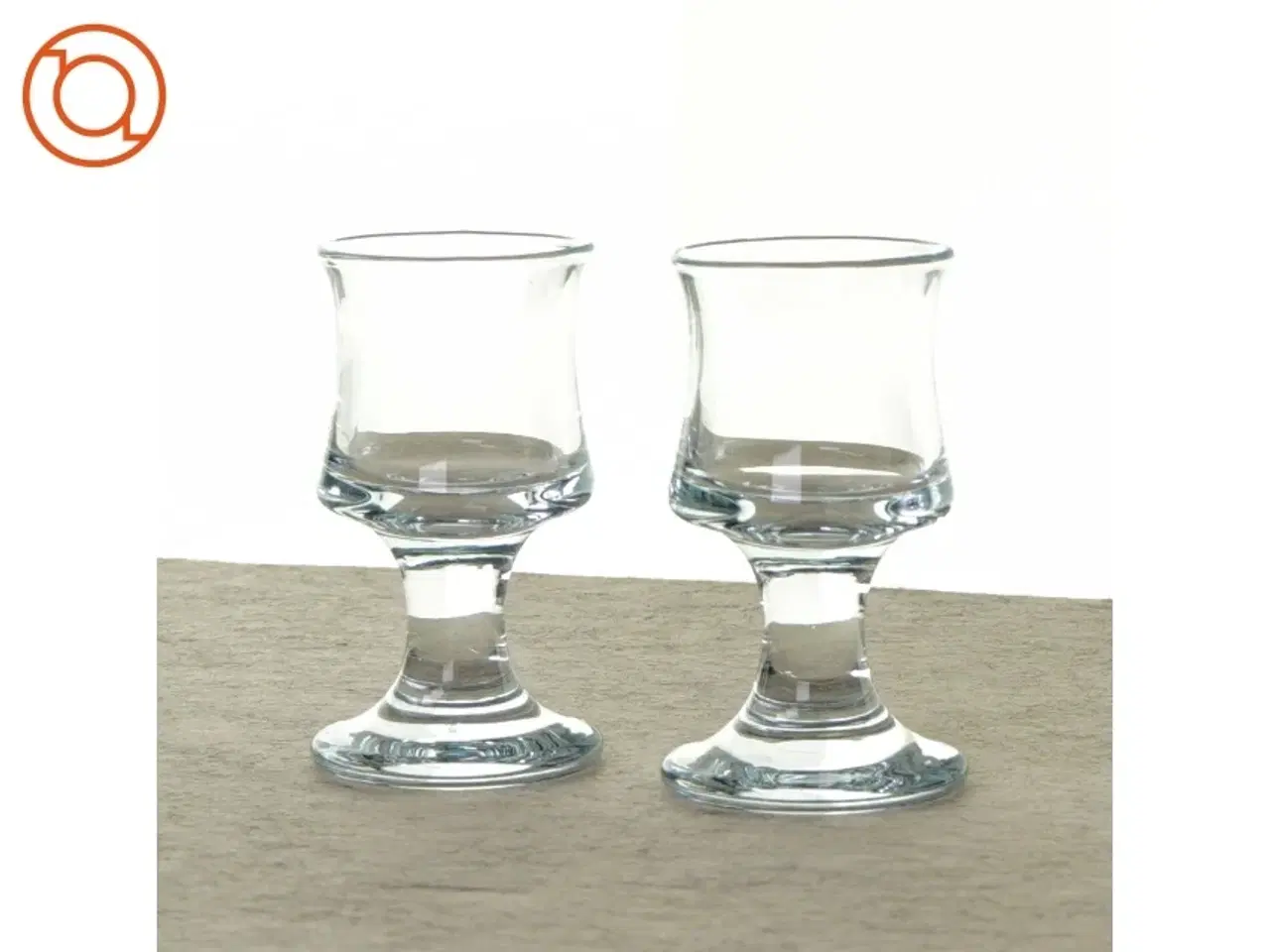 Billede 1 - Skibsglas fra Holmegaard (str. 10 x 6 cm)