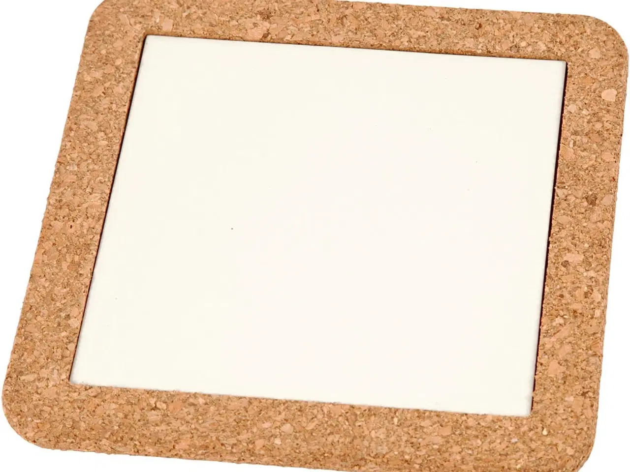 Billede 1 - Elegant bordskåner med korkramme - 2 stk.