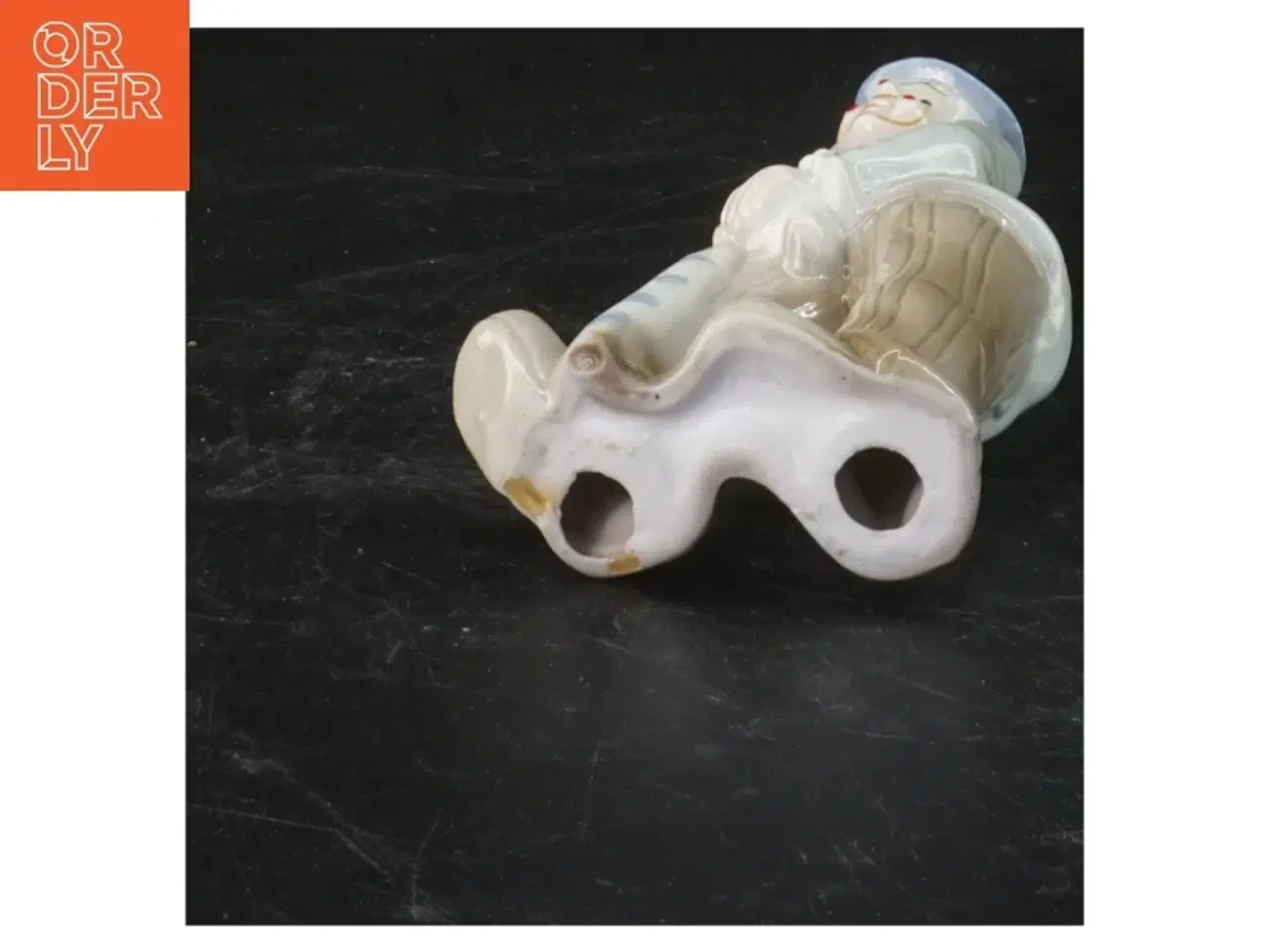 Billede 2 - Porcelænsfigur af mand (str. 17x8,5 cm)